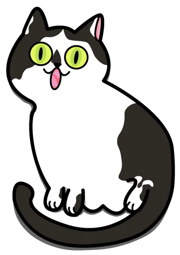 🤩 Стикер «Bo-Bo Cat» для Telegram