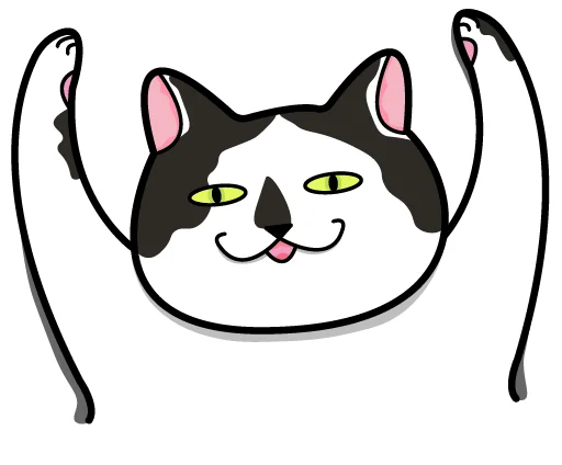 🙌 Стикер «Bo-Bo Cat» для Telegram