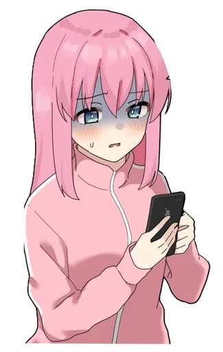 😍 Стикер «Bocchi chan» для Telegram