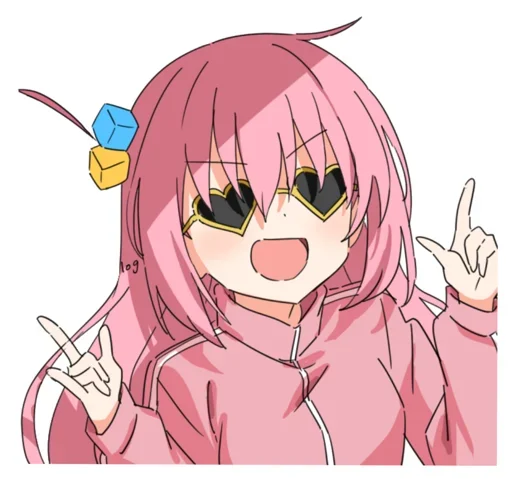 😍 Стикер «Bocchi chan» для Telegram
