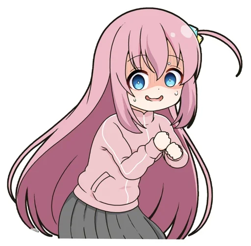 😍 Стикер «Bocchi chan» для Telegram