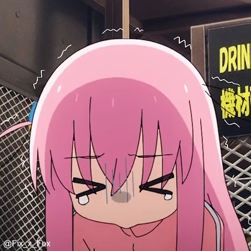 😖 Стикер «Bocchi the Rock! Part 1» для Telegram
