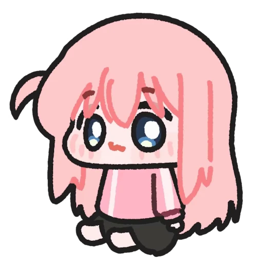 😊 Стикер «Bocchi the Rock! Part 1» для Telegram