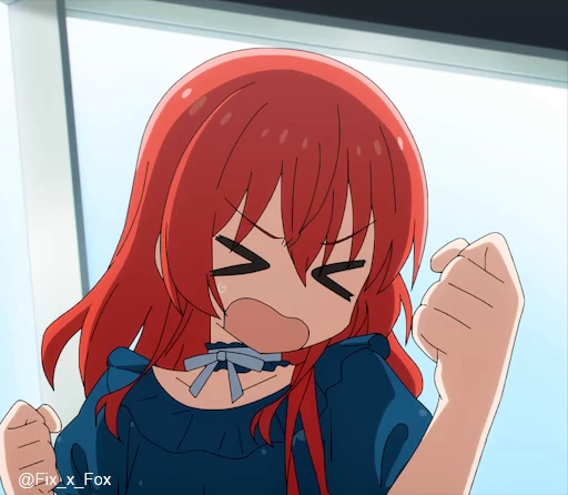 😖 Стикер «Bocchi the Rock! Part 3» для Telegram