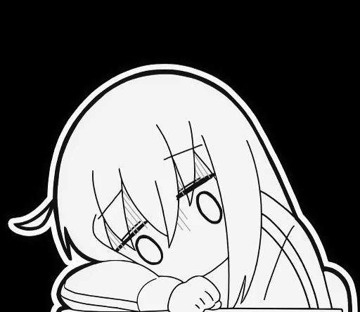 🤕 Стикер «Bocchi the rock» для Telegram