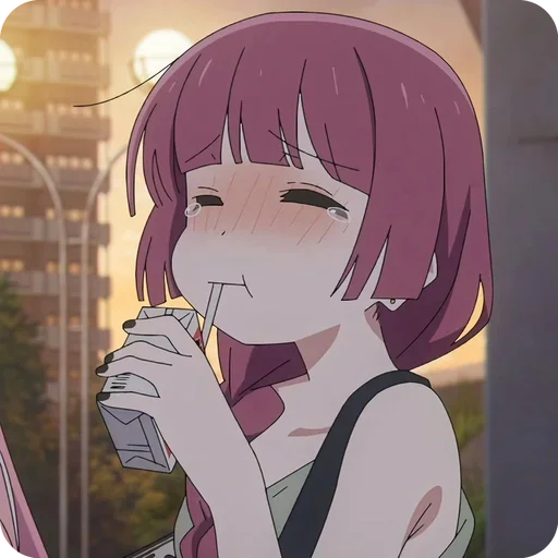 😭 Стикер «Bocchi The Rock» для Telegram