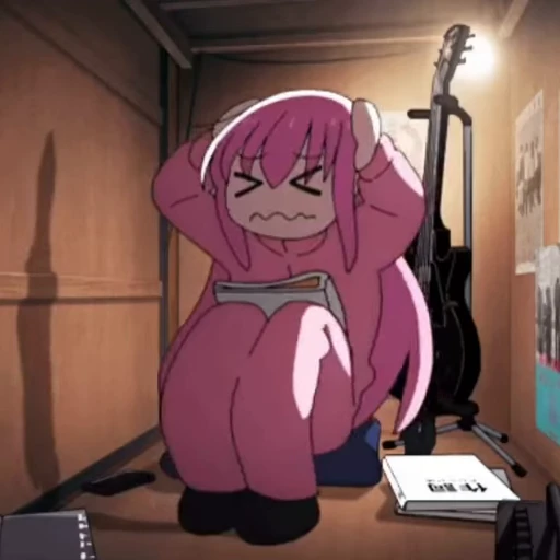 😖 Стикер «Bocchi the Rock!» для Telegram
