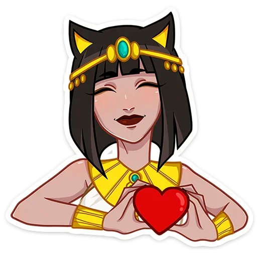❤️ Стикер «Баст» для Telegram