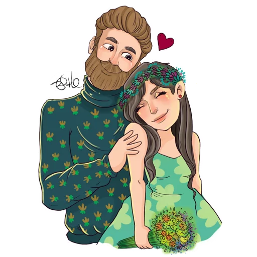 👫 Стикер «Boho» для Telegram