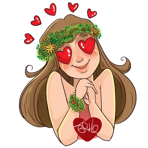 😍 Стикер «Boho» для Telegram