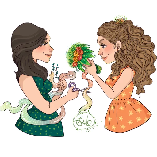 👯 Стикер «Boho» для Telegram