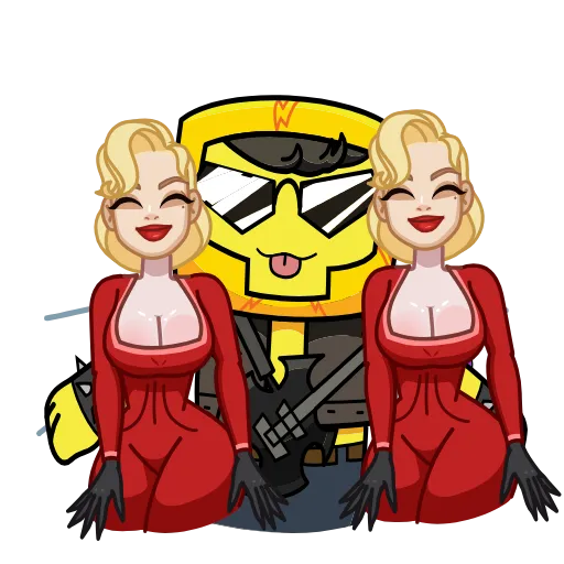 🍆 Стикер «Boinkers Telegram Meme Game» для Telegram