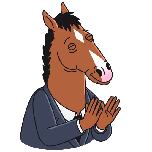 👏 Стикер «BoJack Horseman» для Telegram