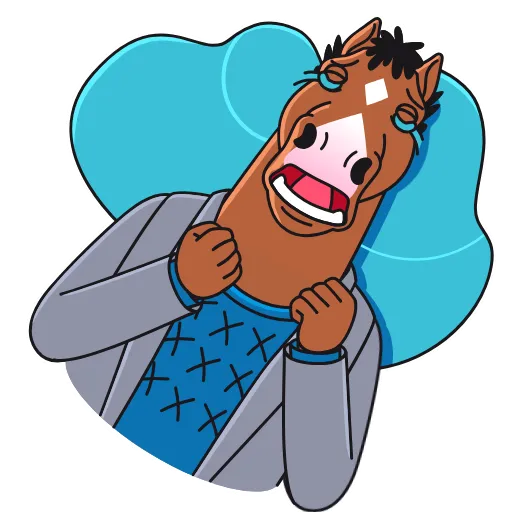 😭 Стикер «BoJack Horseman» для Telegram