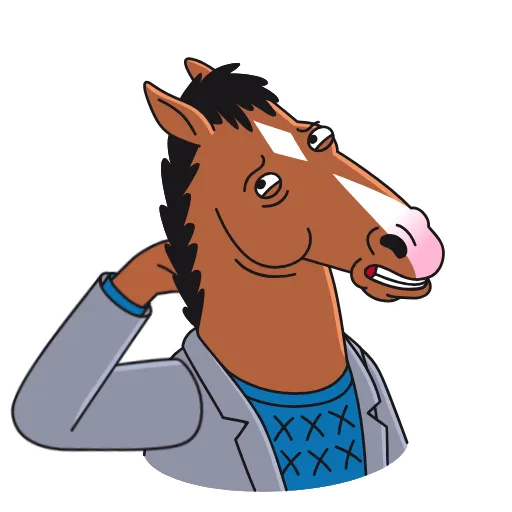 😬 Стикер «BoJack Horseman» для Telegram