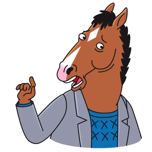 🙄 Стикер «BoJack Horseman» для Telegram