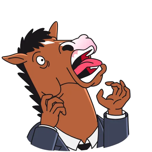 😨 Стикер «BoJack Horseman» для Telegram