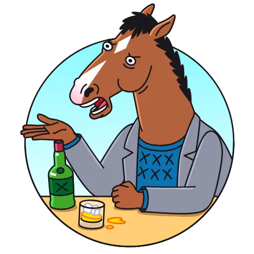 😡 Стикер «BoJack Horseman» для Telegram