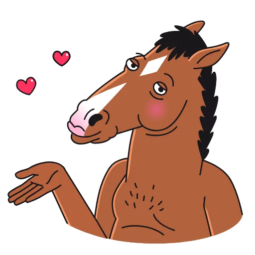 😘 Стикер «BoJack Horseman» для Telegram