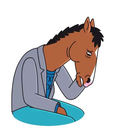 😢 Стикер «BoJack Horseman» для Telegram