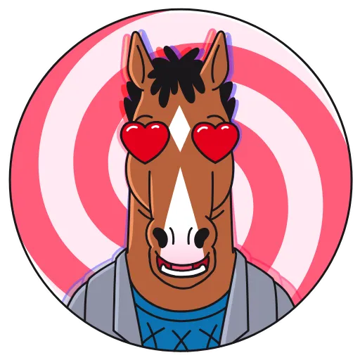 😍 Стикер «BoJack Horseman» для Telegram