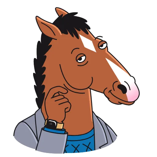 😏 Стикер «BoJack Horseman» для Telegram