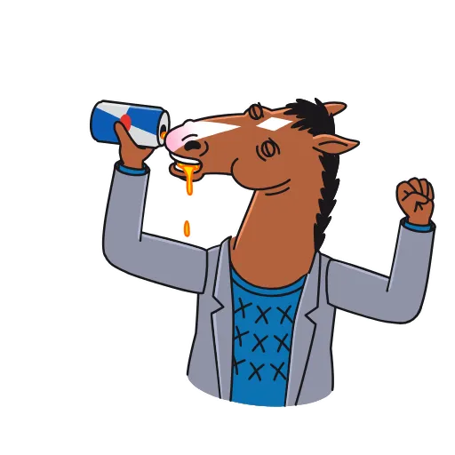 ☕️ Стикер «BoJack Horseman» для Telegram