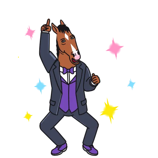 🕺 Стикер «BoJack Horseman» для Telegram