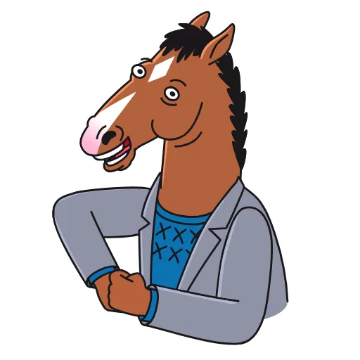 😉 Стикер «BoJack Horseman» для Telegram