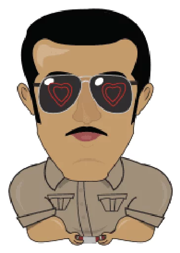 Стикерпак Bollywood для Telegram