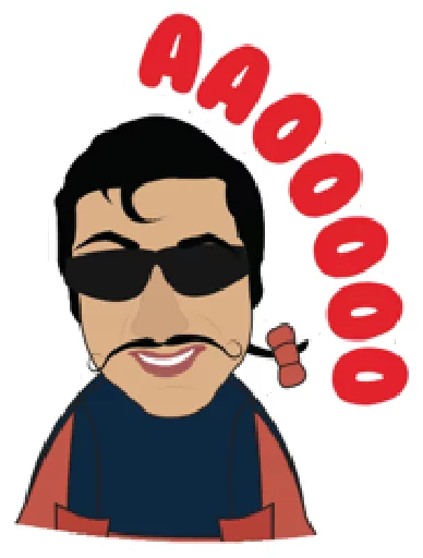 😎 Стикер «Bollywood» для Telegram