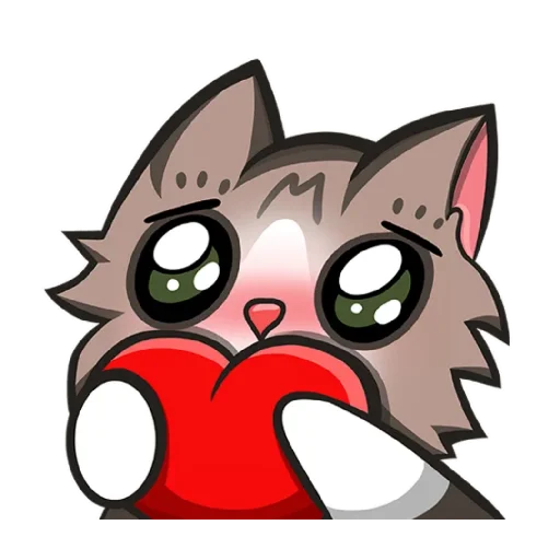 ❤️ Стикер «Мемы с котиком» для Telegram