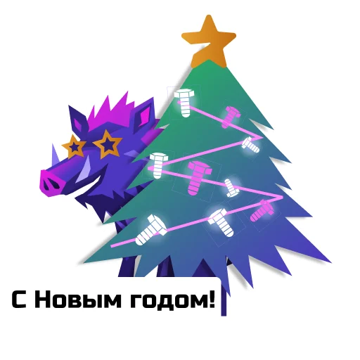 🎄 Стикер «Bolt Father» для Telegram