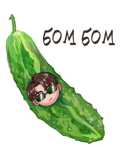 🤩 Стикер «Бом бом» для Telegram