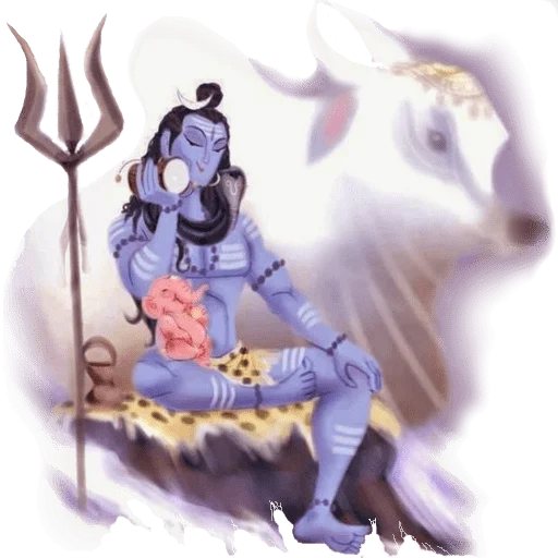 🐮 Стикер «Shiv Bholenath» для Telegram