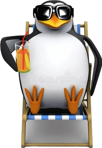 🏖️ Стикер «Пингвин» для Telegram