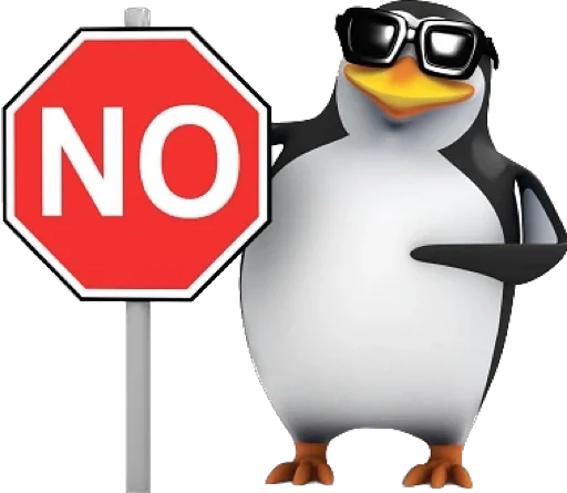 👎 Стикер «Пингвин» для Telegram