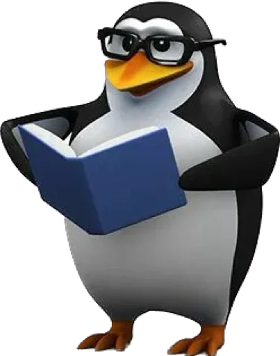 📖 Стикер «Пингвин» для Telegram