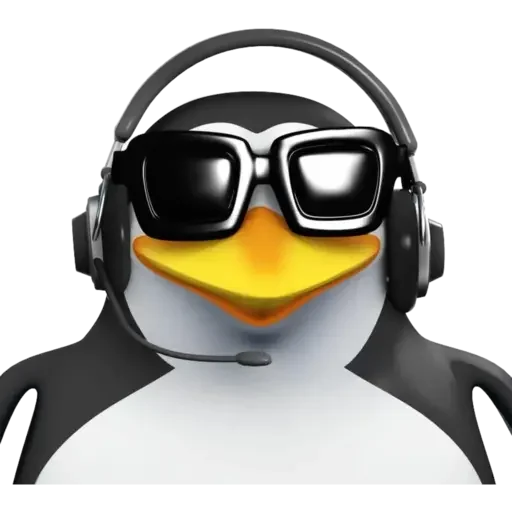 🎧 Стикер «Пингвин» для Telegram