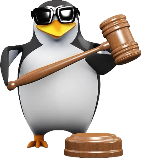 🧑‍⚖️ Стикер «Пингвин» для Telegram