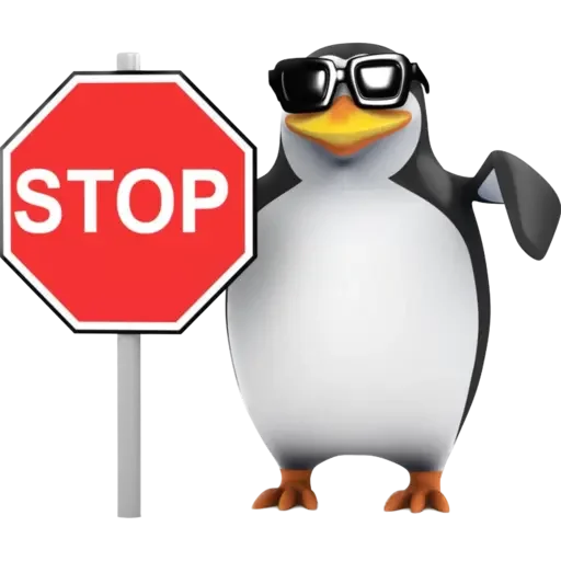 🛑 Стикер «Пингвин» для Telegram
