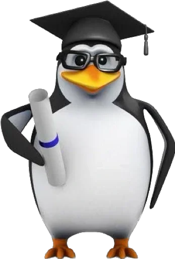 🎓 Стикер «Пингвин» для Telegram