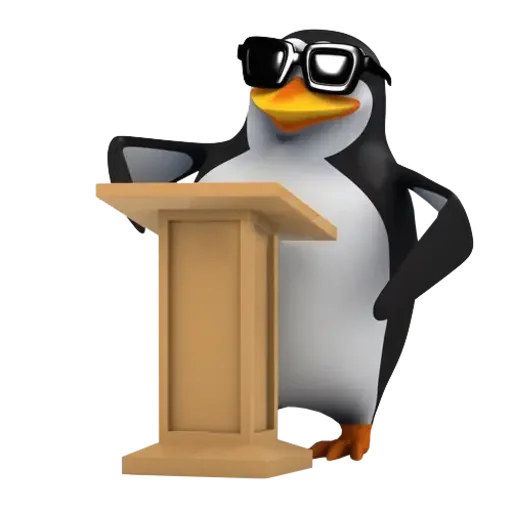 🎤 Стикер «Пингвин» для Telegram