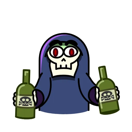 🤩 Стикер «Bone Man» для Telegram