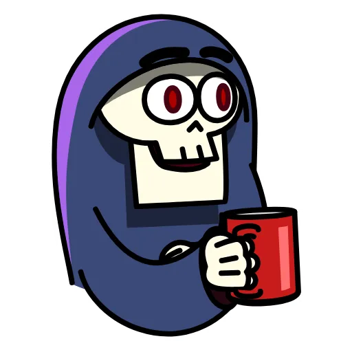 😉 Стикер «Bone Man» для Telegram