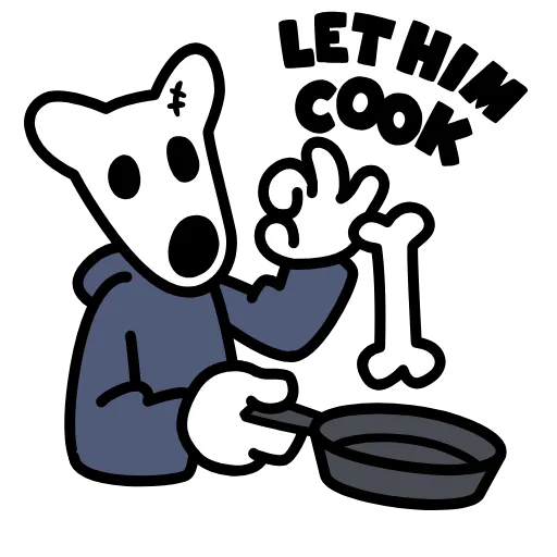 🥘 Стикер «Bones» для Telegram