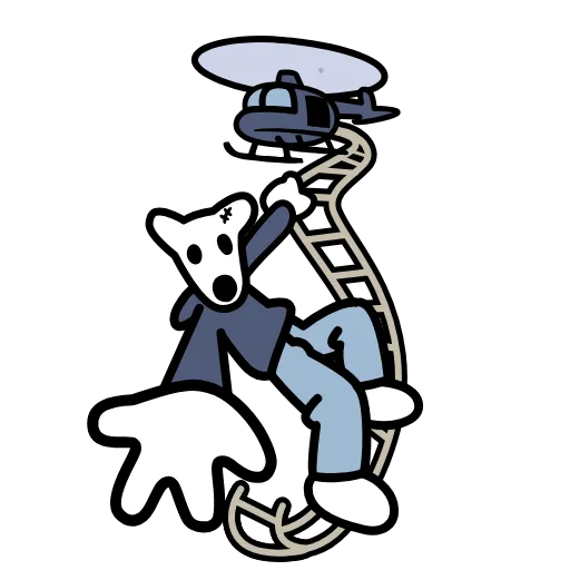 🚁 Стикер «Bones» для Telegram