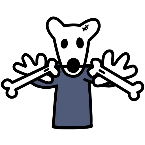 🐲 Стикер «Bones» для Telegram