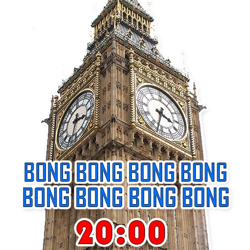 ⏰ Стикер «Big Ben Bong!» для Telegram