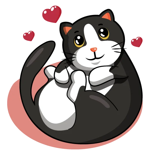 ❤️ Стикер «BonyaCat» для Telegram